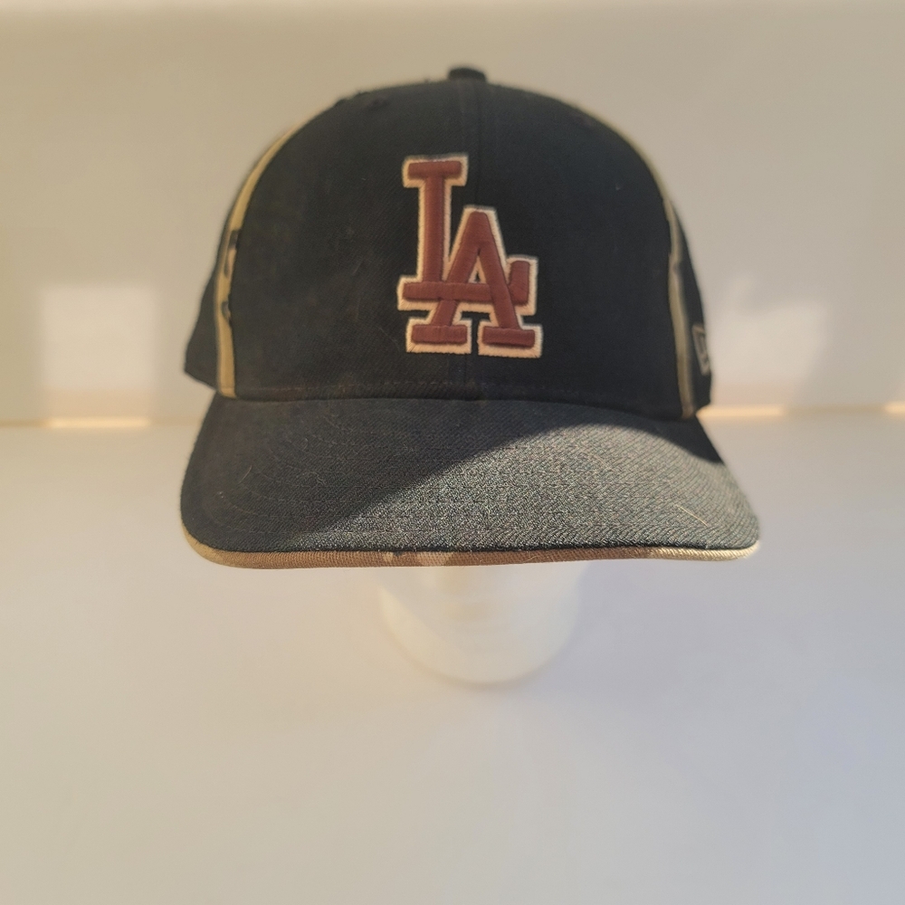 New Era LA Angels Black/Camo Fitted Hat size 7.5
